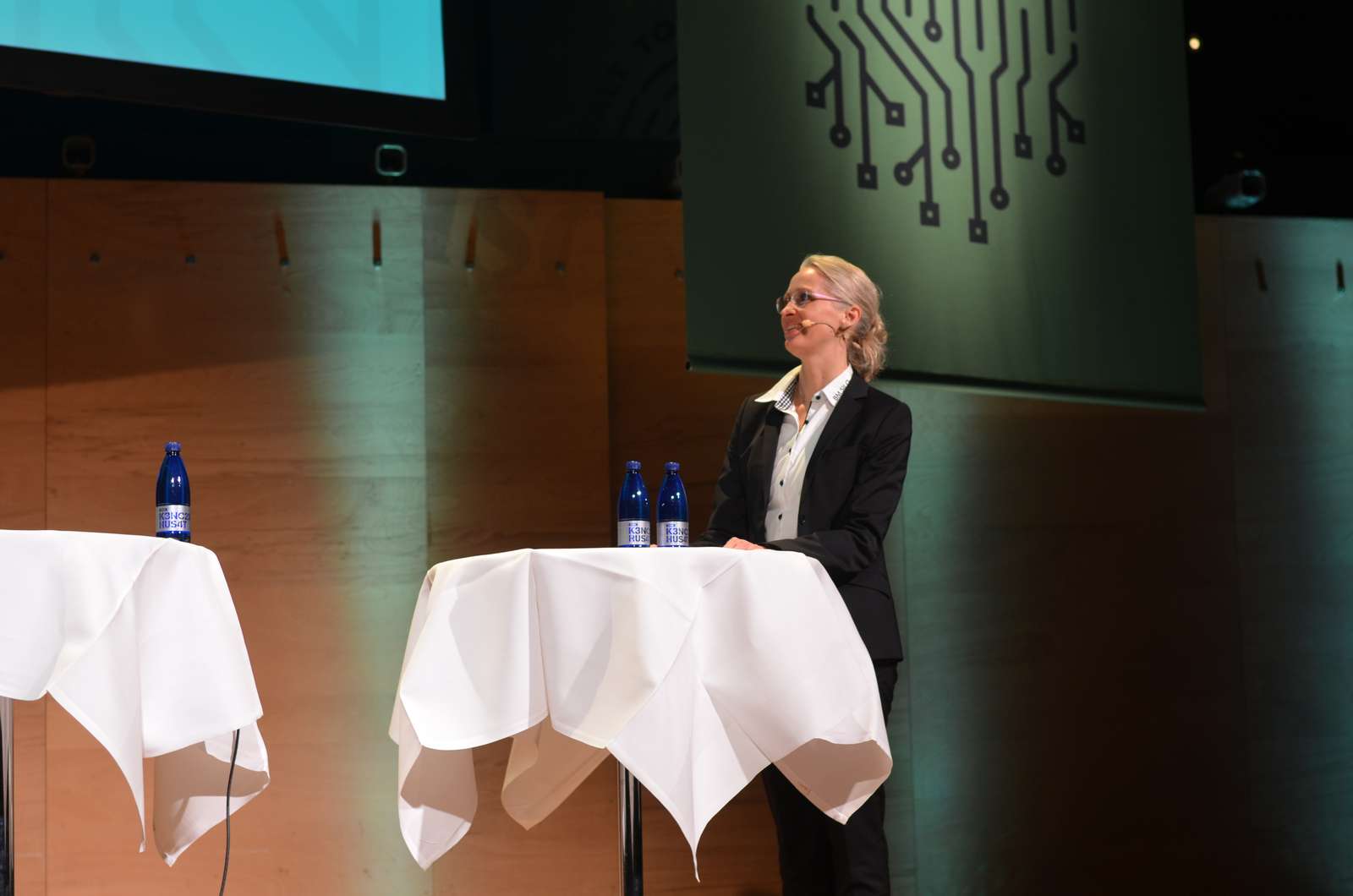 Foredrag - speaker på scene